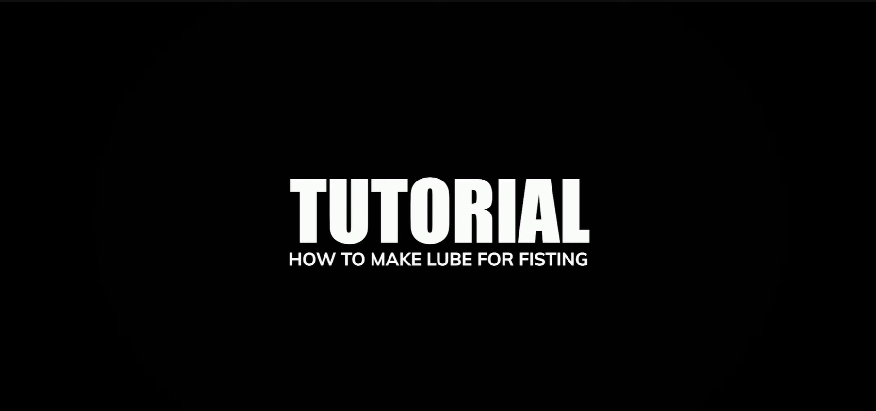 Load video: Axel Abysse&#39;s Anani6 Tutorial: How to Make X Lube for Fisting